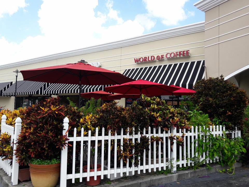 World of Coffee Orlando café seating and atmosphere
