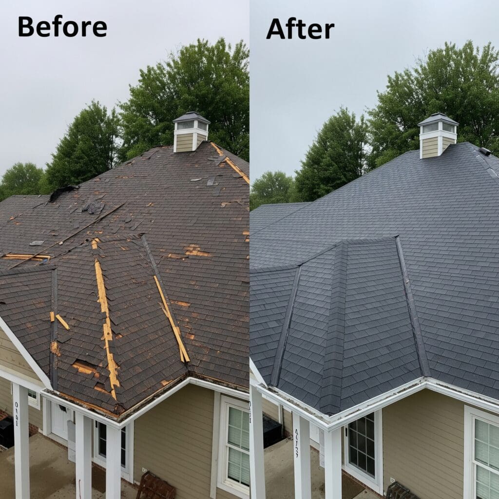 RoofWoof roofing Daet project image for storm restoration