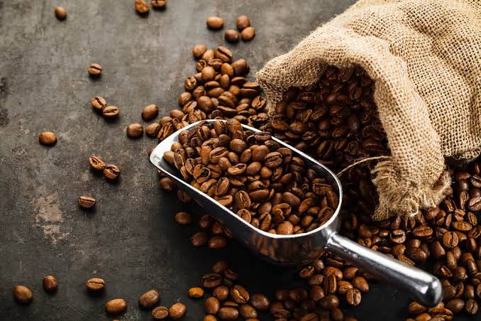 Roasted coffee beans