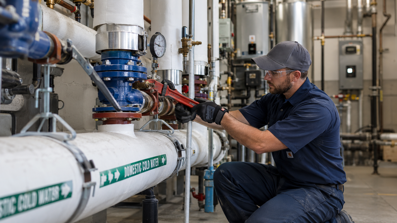 Commercial plumbing service