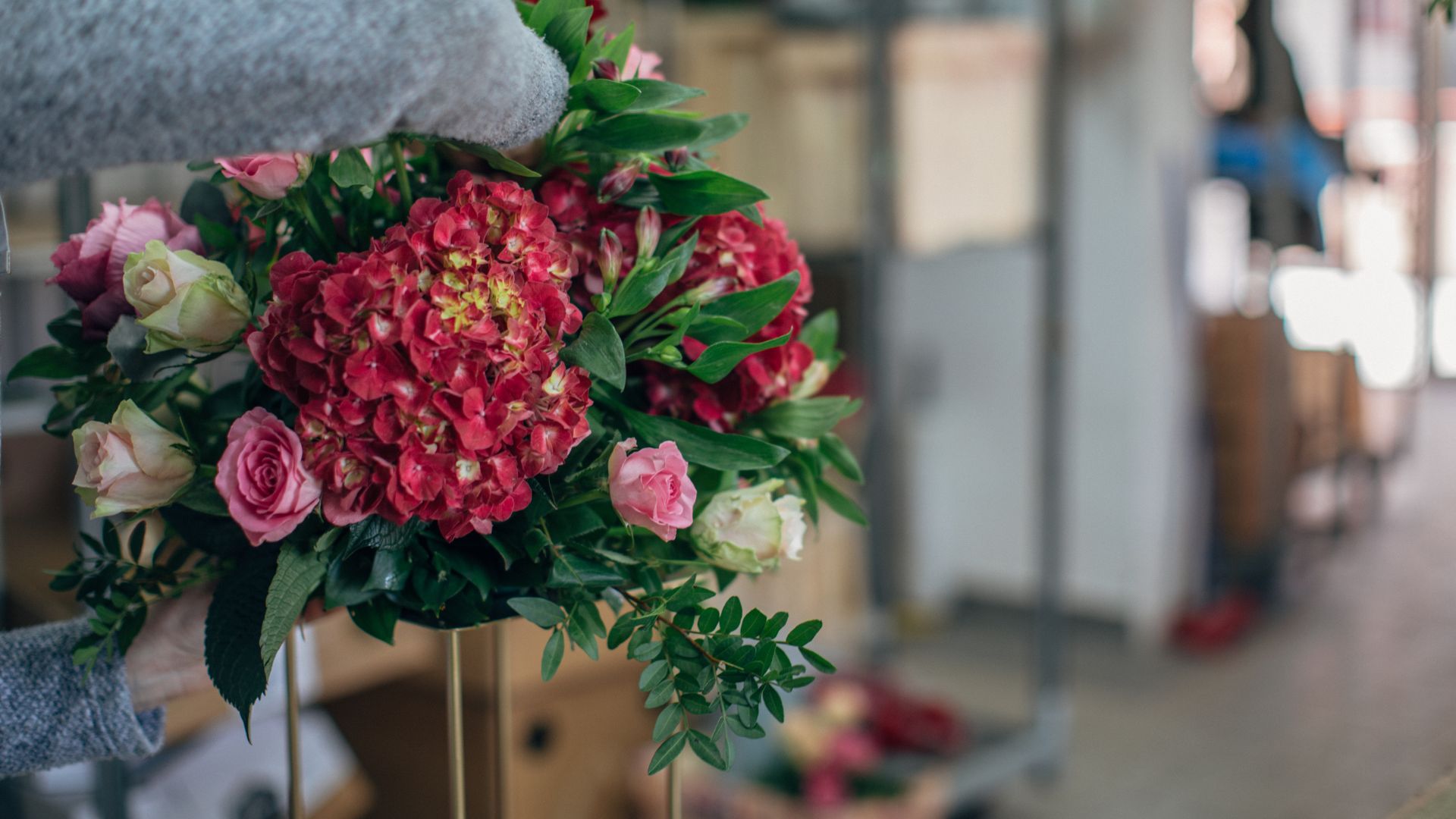 Romantic flowers by Wandering Vine Co., San Francisco wedding florist