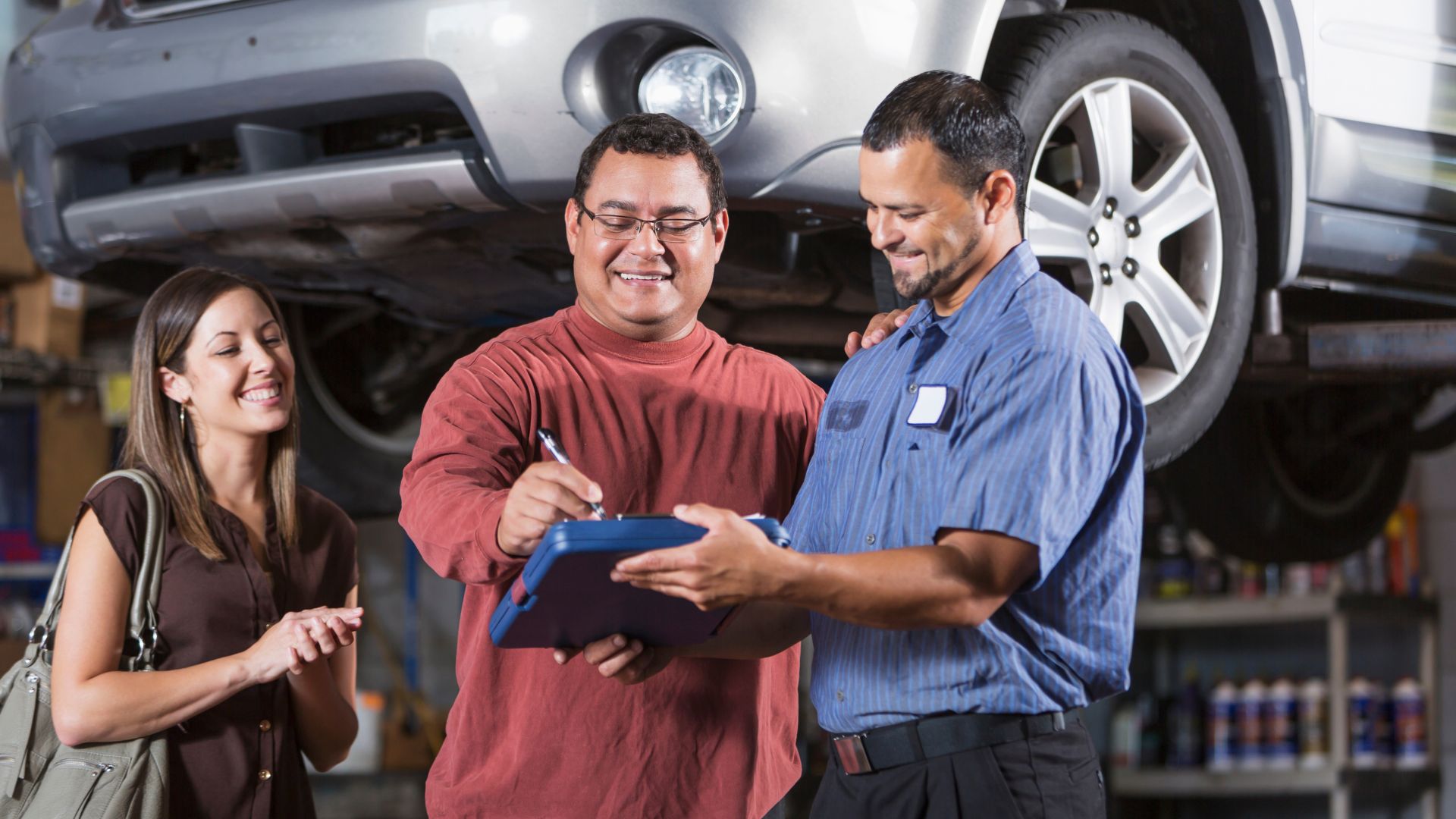 Inside the service bay — JC Auto Repair Shop, Dallas TX