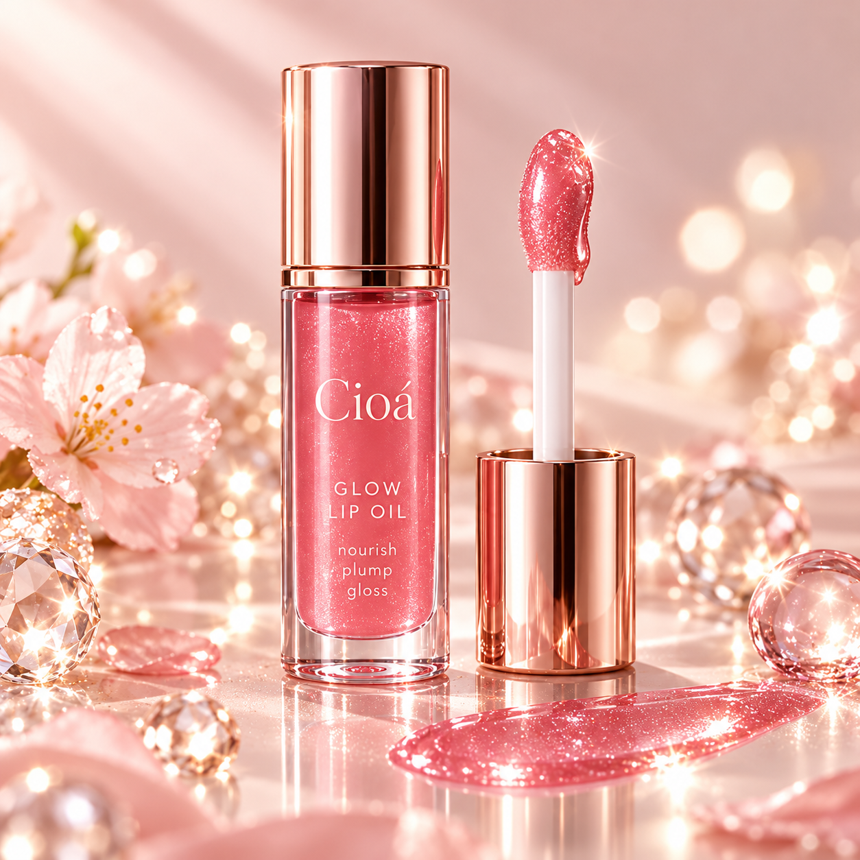 Cioá rosy glossy lip oil