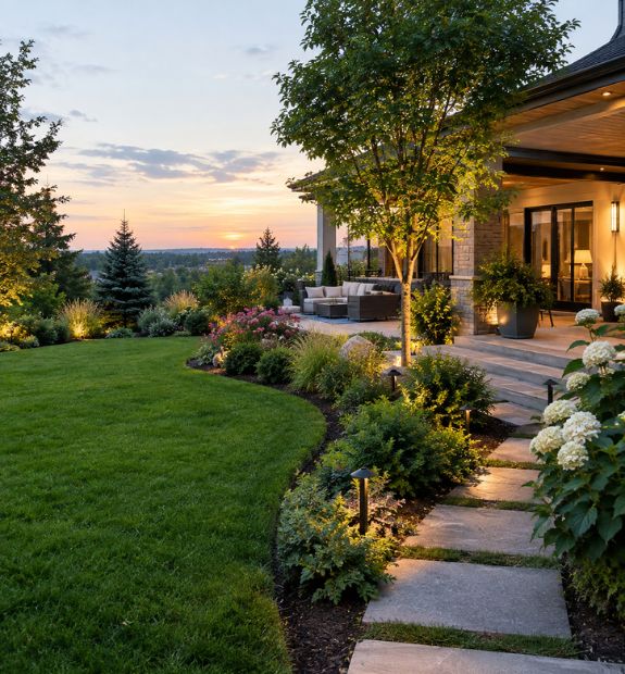 Landscaped garden and outdoor space