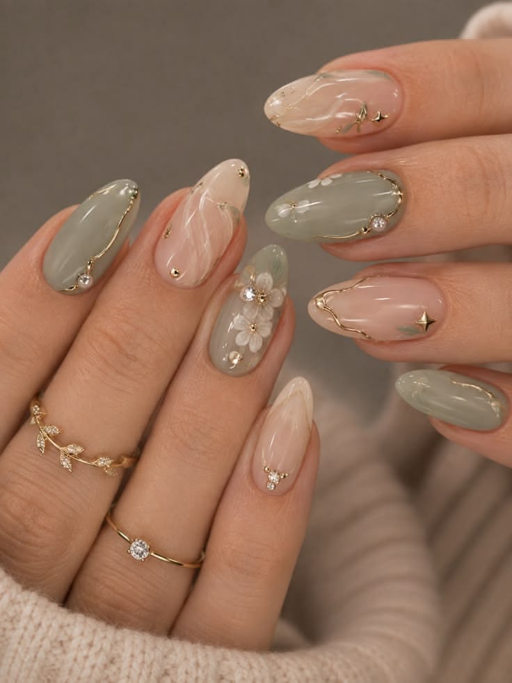 Close-up nail art inspiration at Le Lani Nail Spa