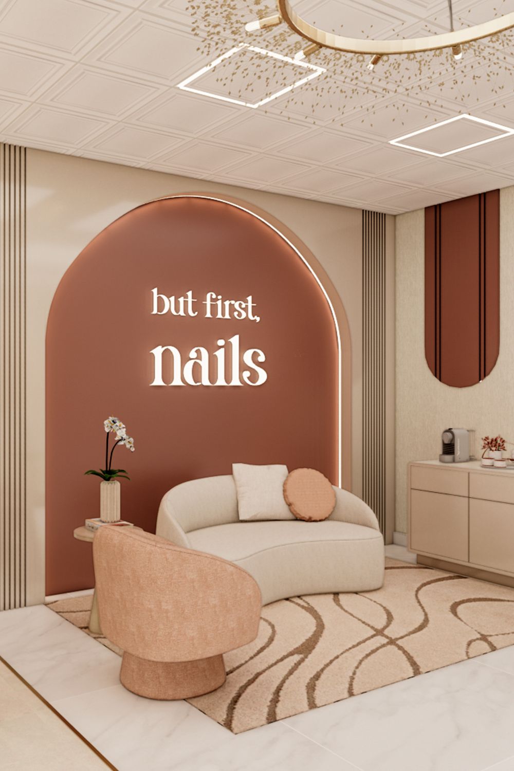 Le Lani Nail Spa gel nail design with glossy finish