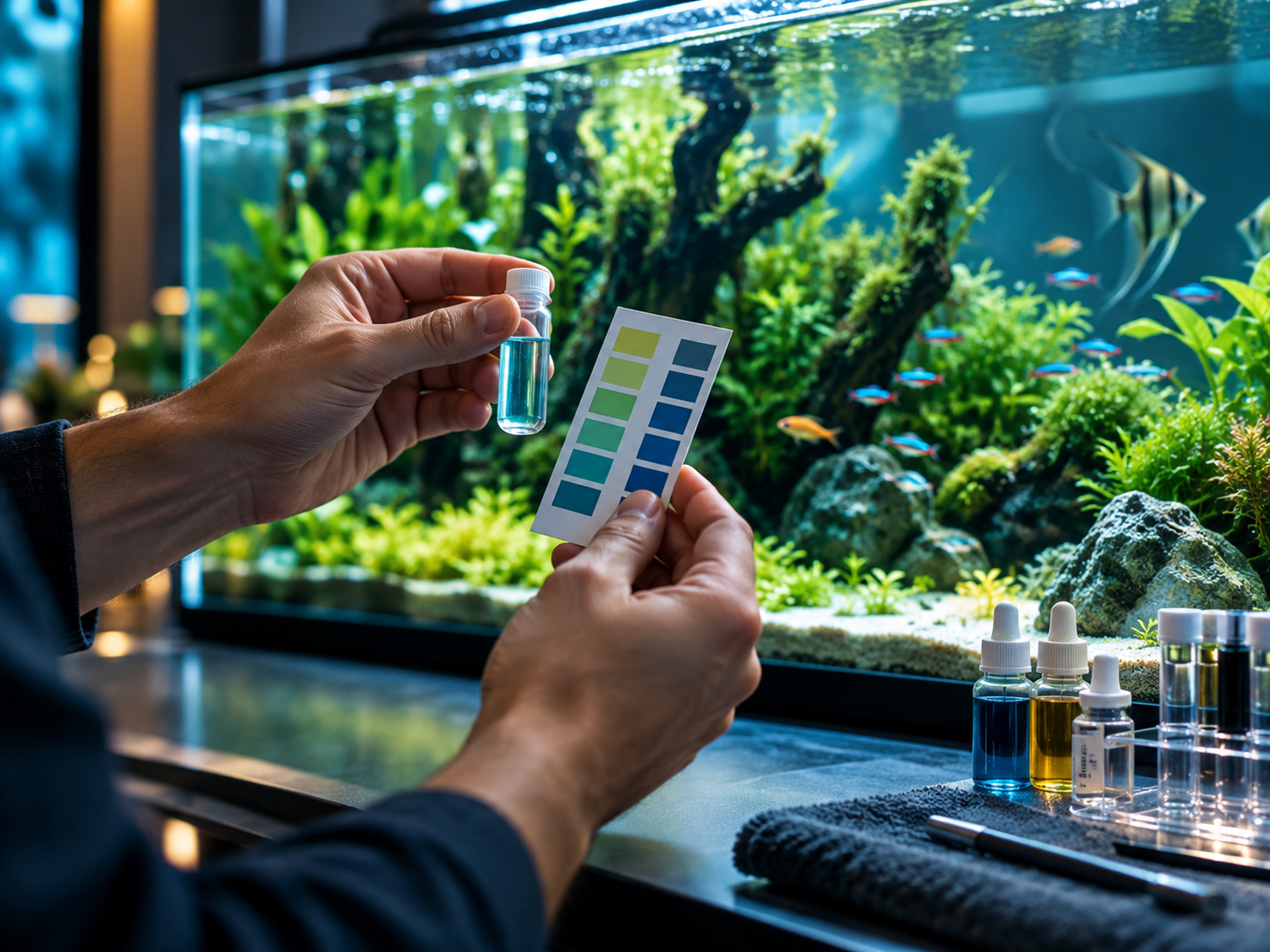 Aquarium cleaning and glass care