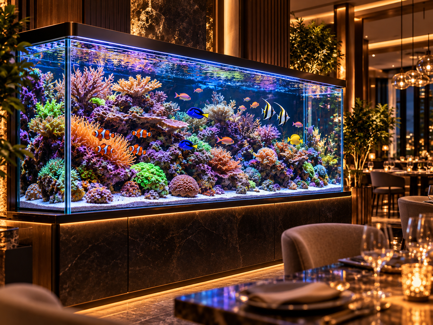 Decorative aquarium aquascape