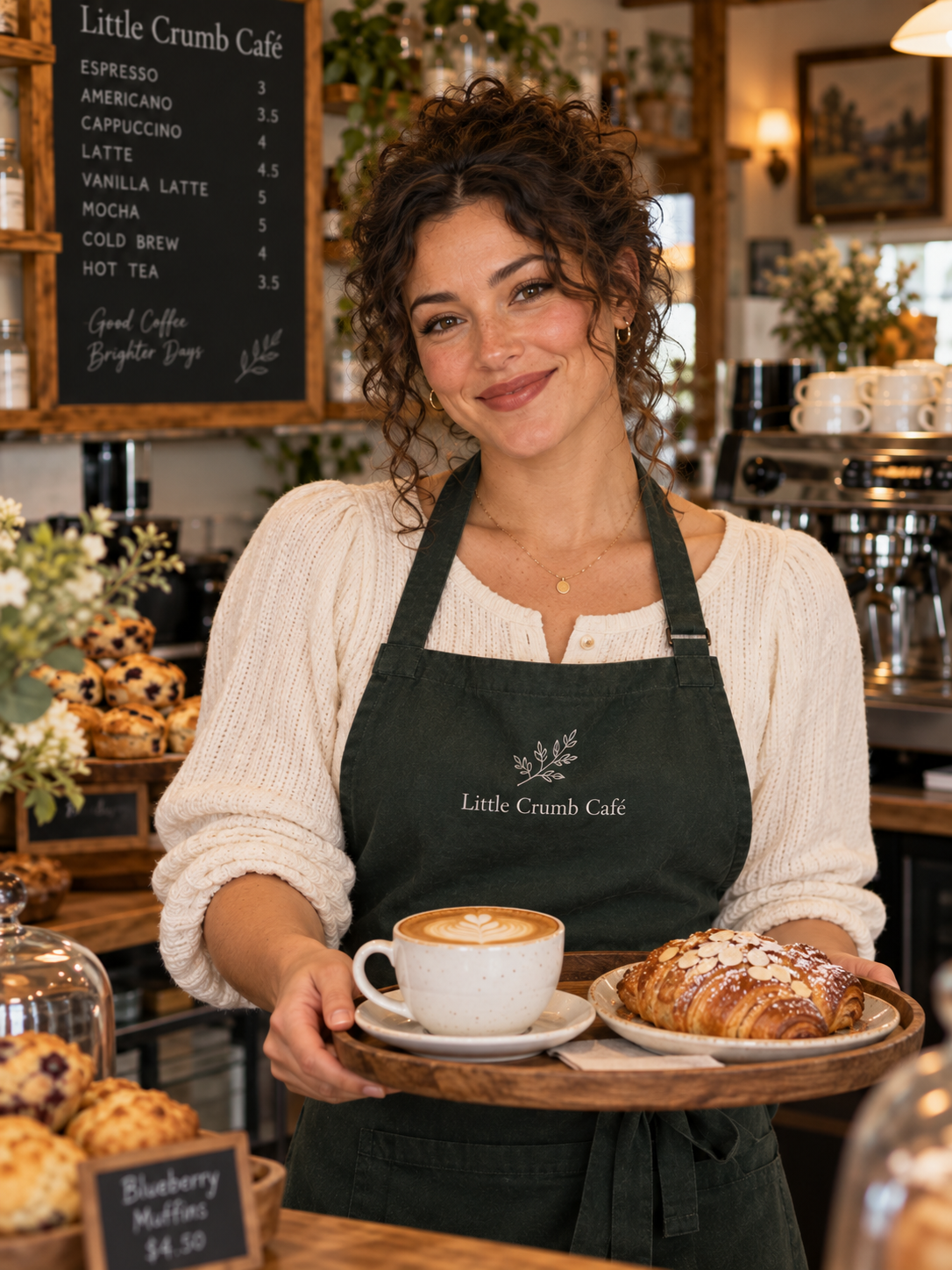 Little Crumb Café team member Mia Collins