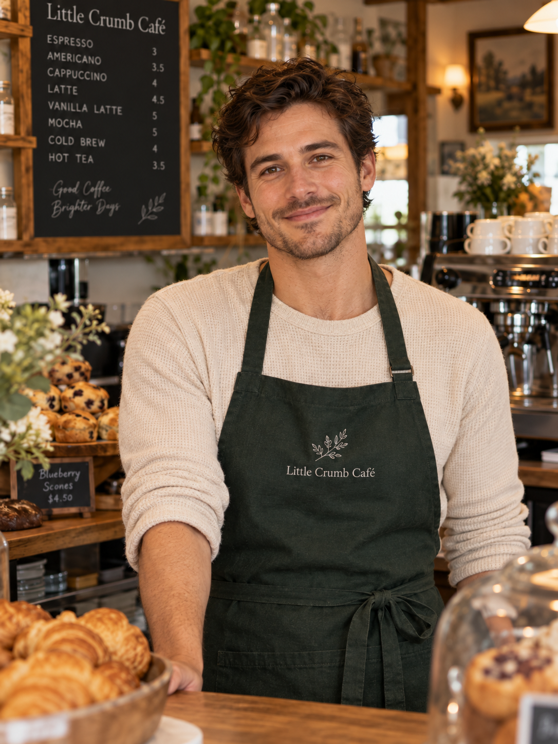 Little Crumb Café team member Ethan Brooks