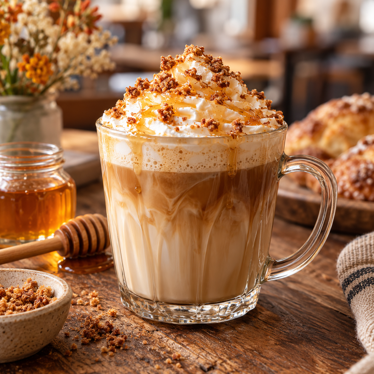 Little Crumb Café Brown Butter Honey Latte