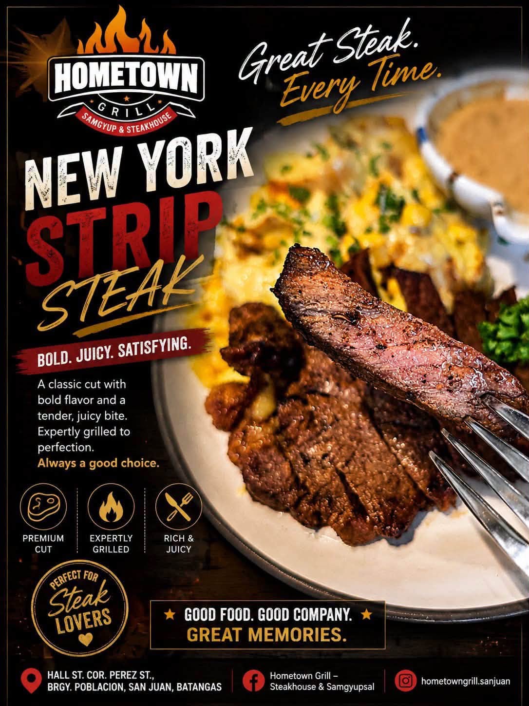 Sizzling Steak Background