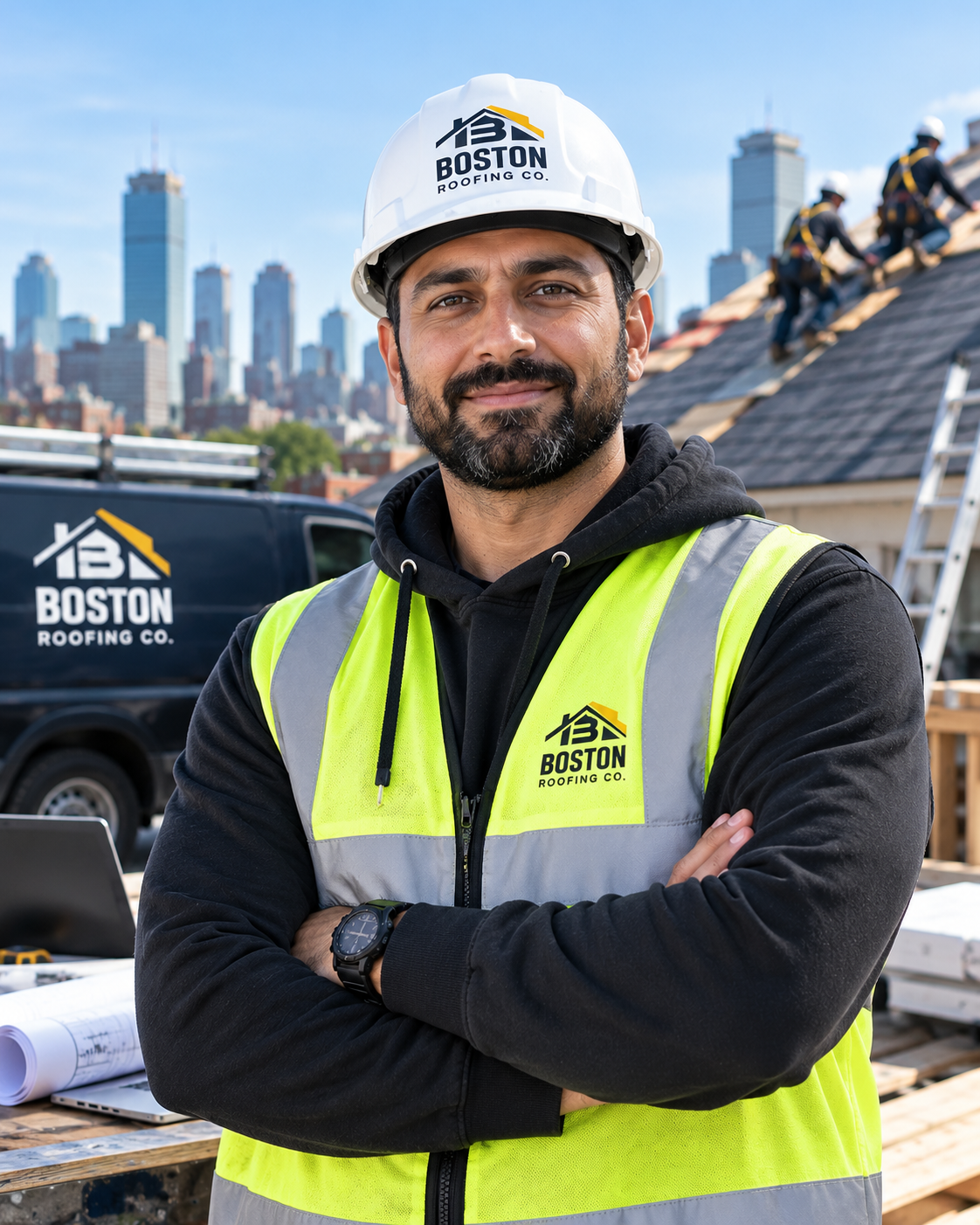 Supplied portrait for Sarvesh Malik at Boston Roofing Co.