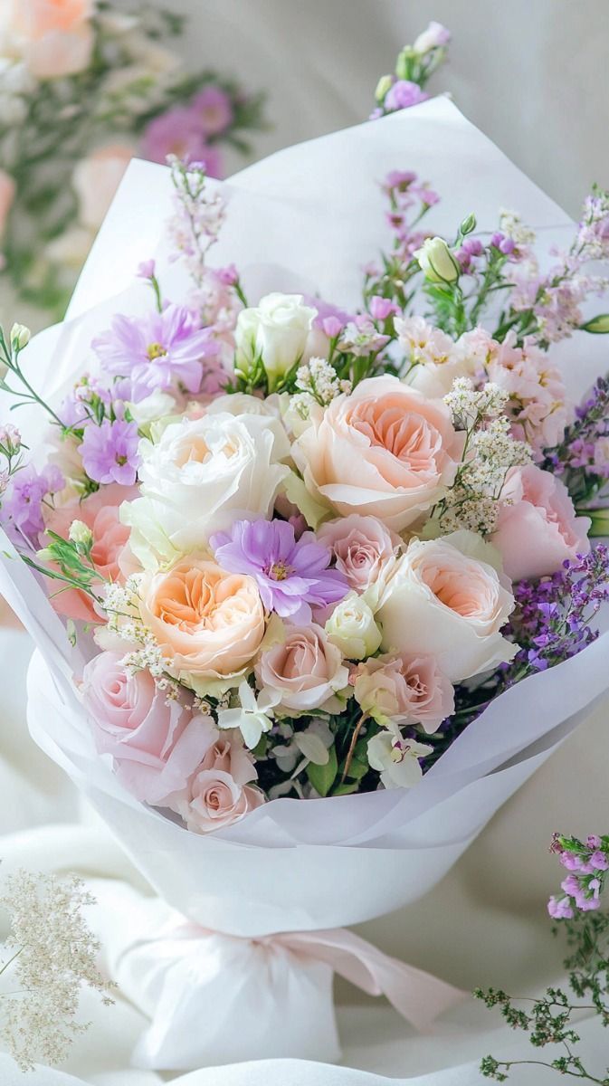 Pastel Daydream pink and peach floral arrangement