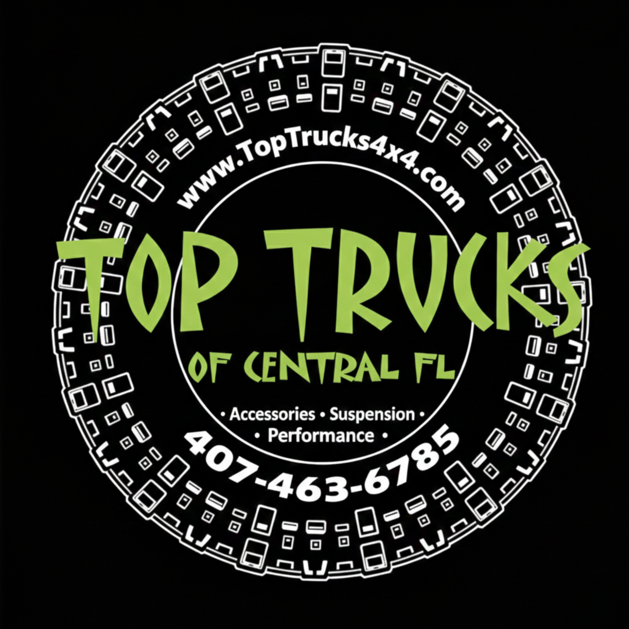 Top Trucks of Central Florida Logo - Custom Truck Shop in Longwood FL