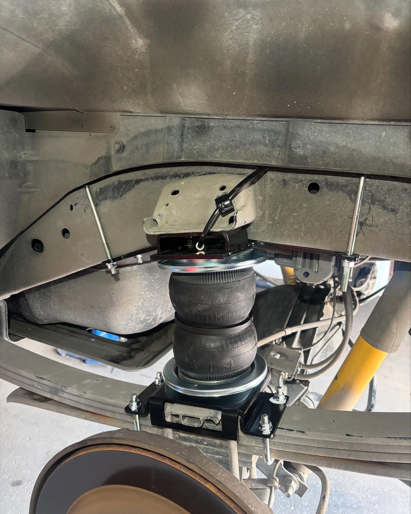 Air bag suspension install, built at Top Trucks of Central Florida in Longwood, FL