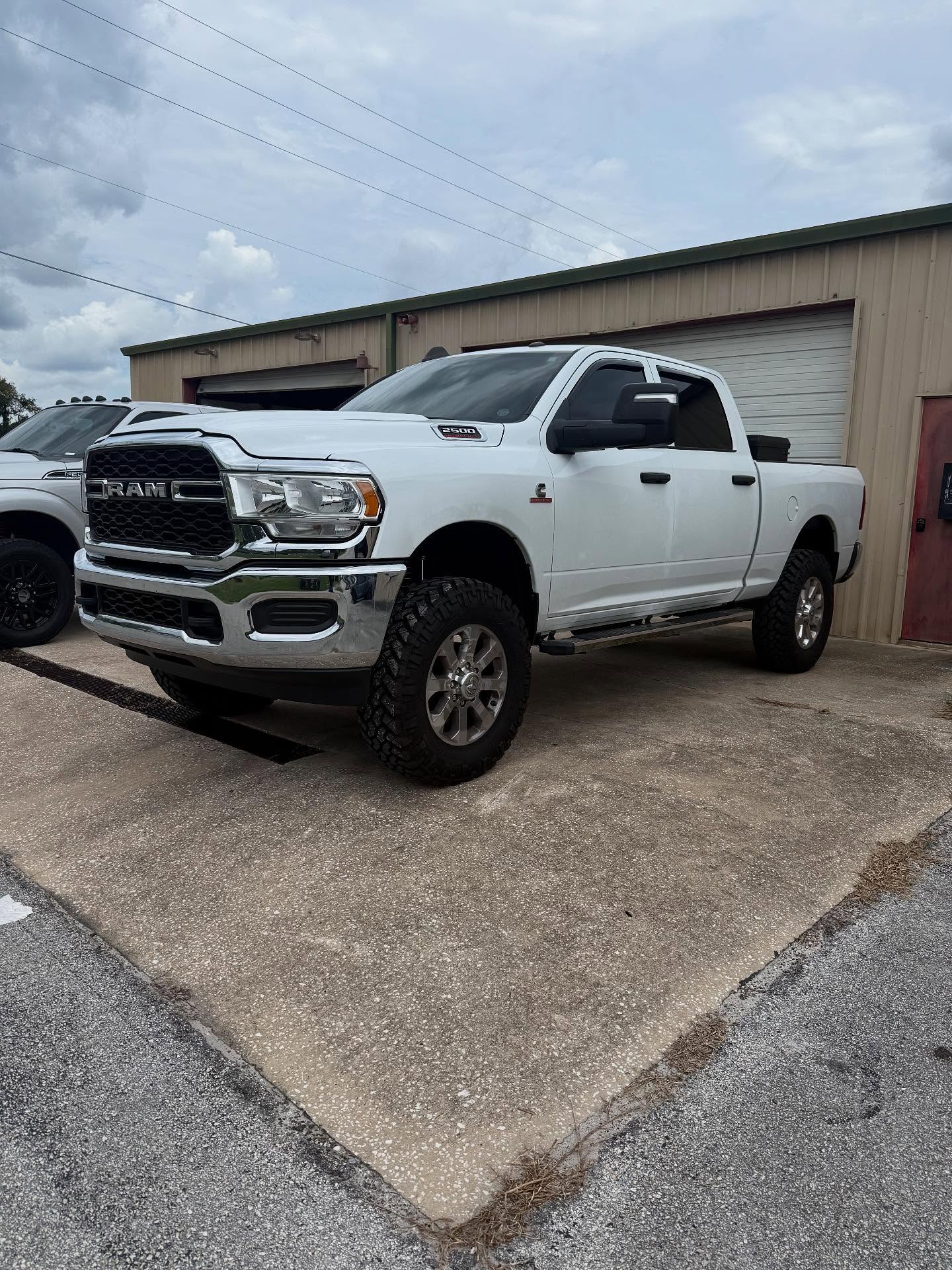 White Ram HD, built at Top Trucks of Central Florida in Longwood, FL