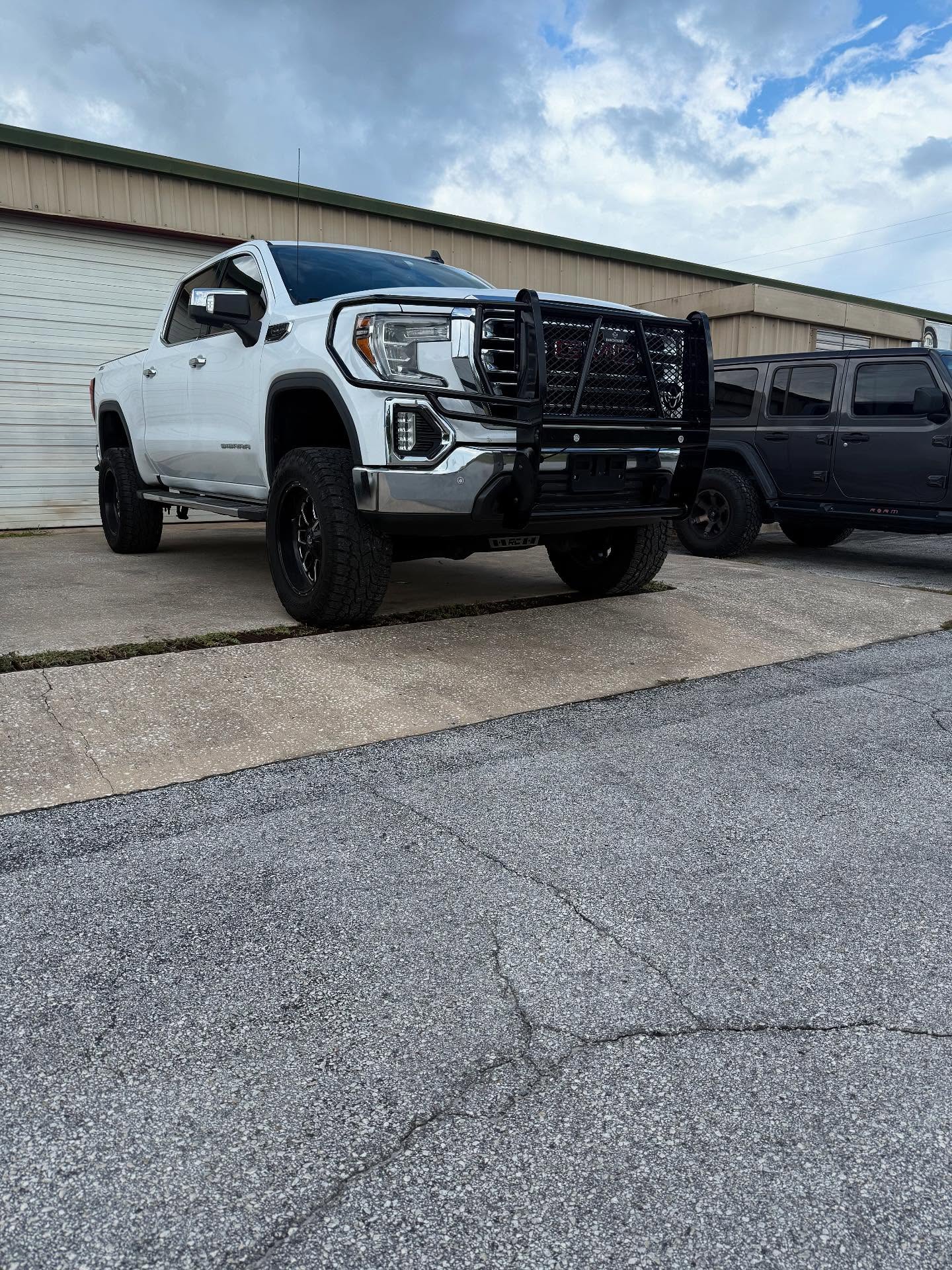 GMC Sierra with a Ranch Hand grille guard