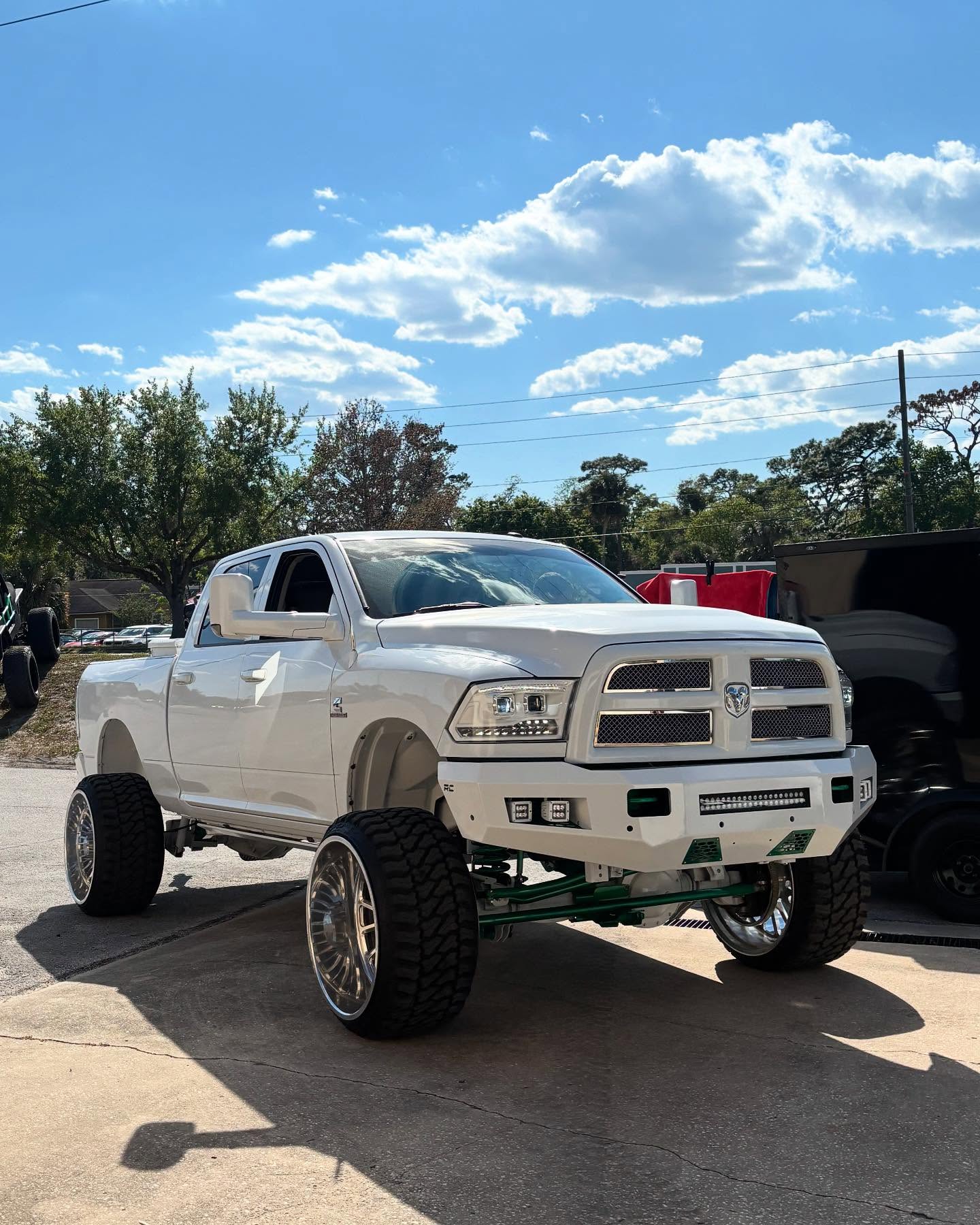 Lifted Ram 2500 Cummins on coilovers