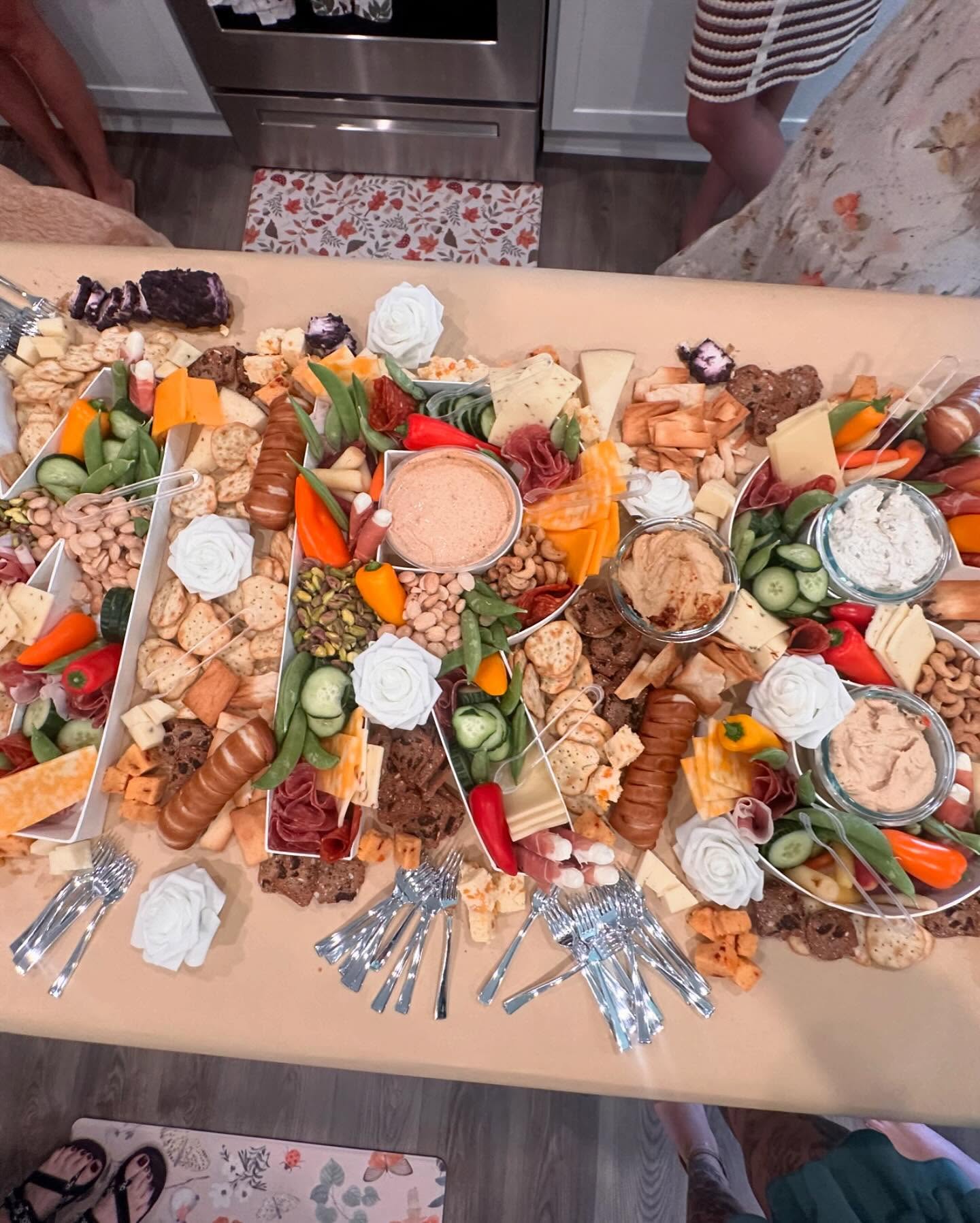 Custom food trays for event catering