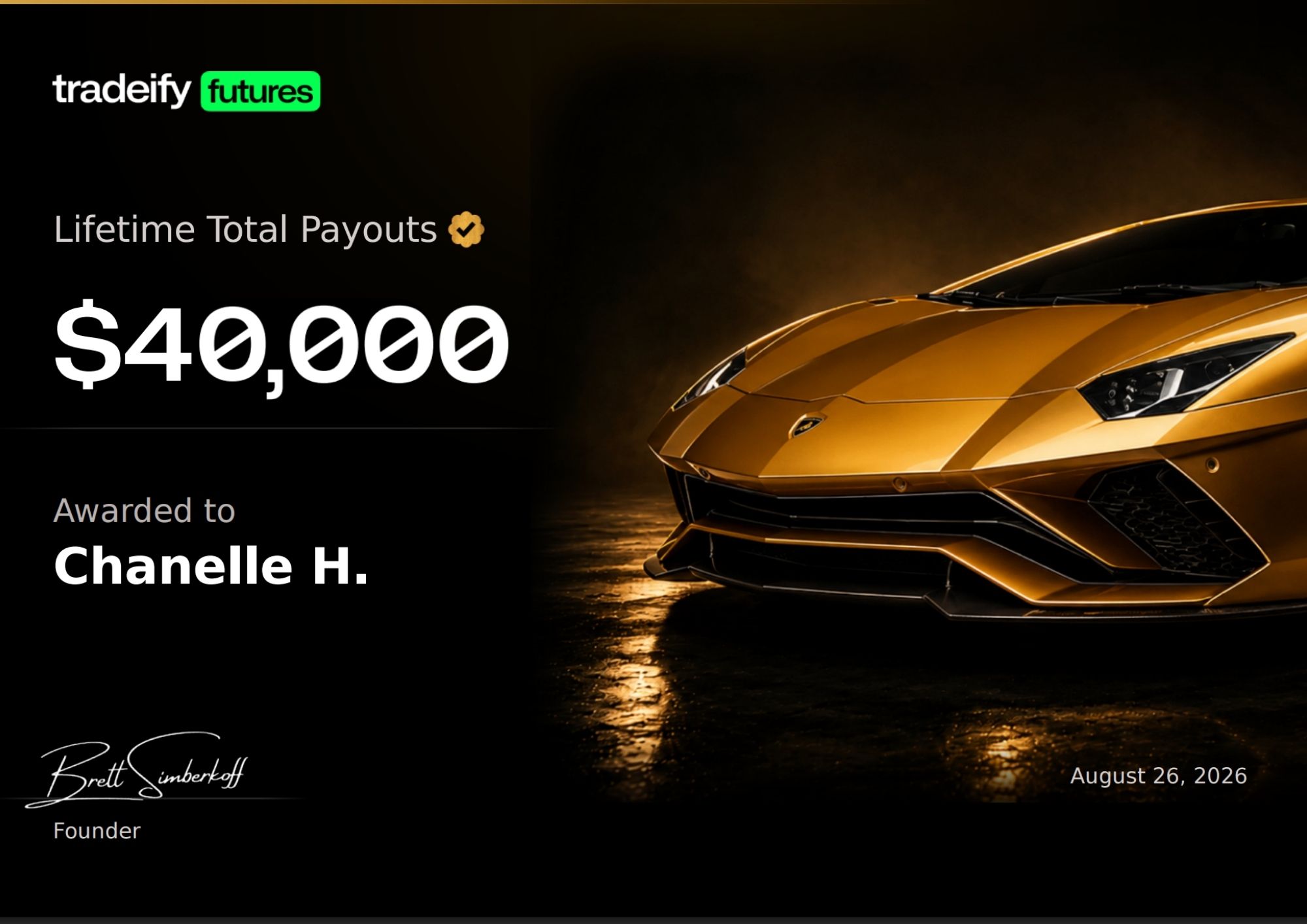 Personal Trading Result 1