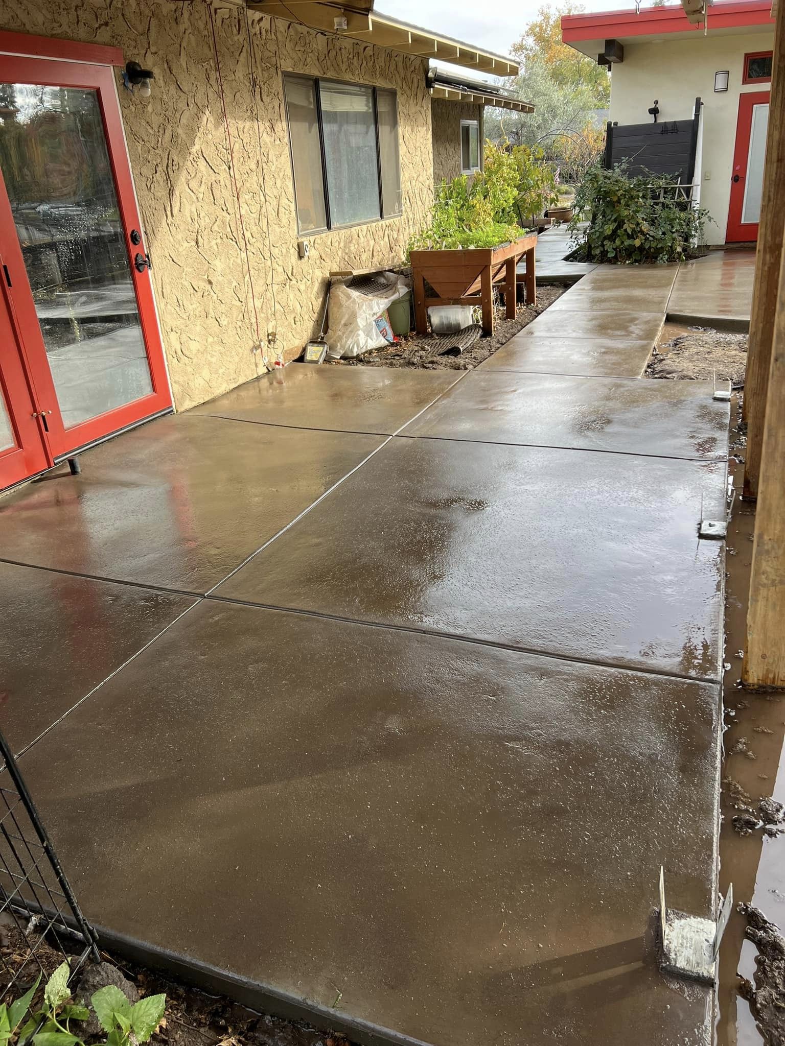 stamped concrete patio