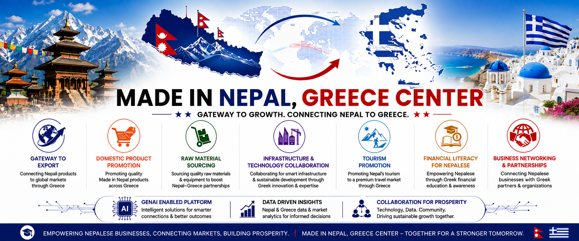 Made in Nepal, Greece Center cover