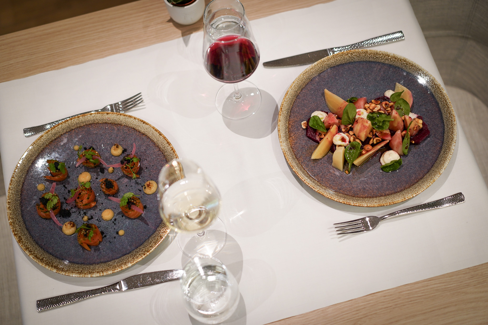 Assiette servie à L'Olivier du Sacré-Cœur