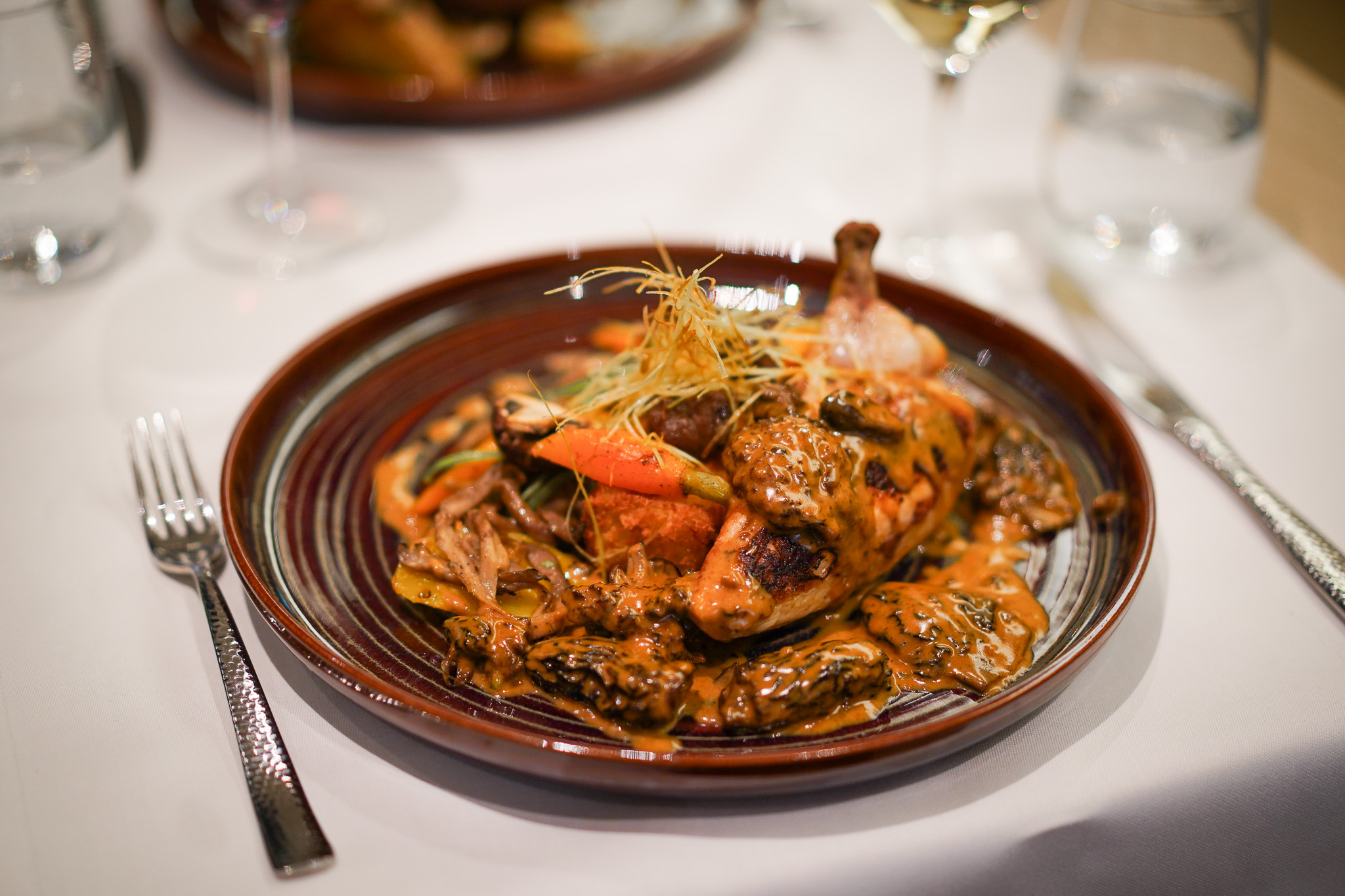 Assiette servie à L'Olivier du Sacré-Cœur