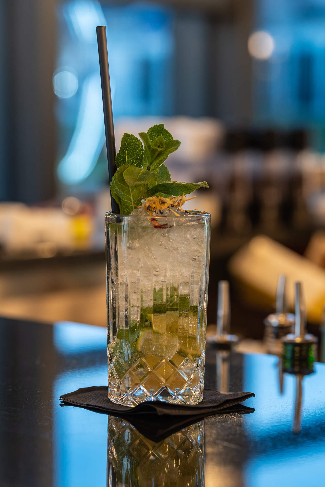 Cocktail servi à L'Olivier du Sacré-Cœur à Genève