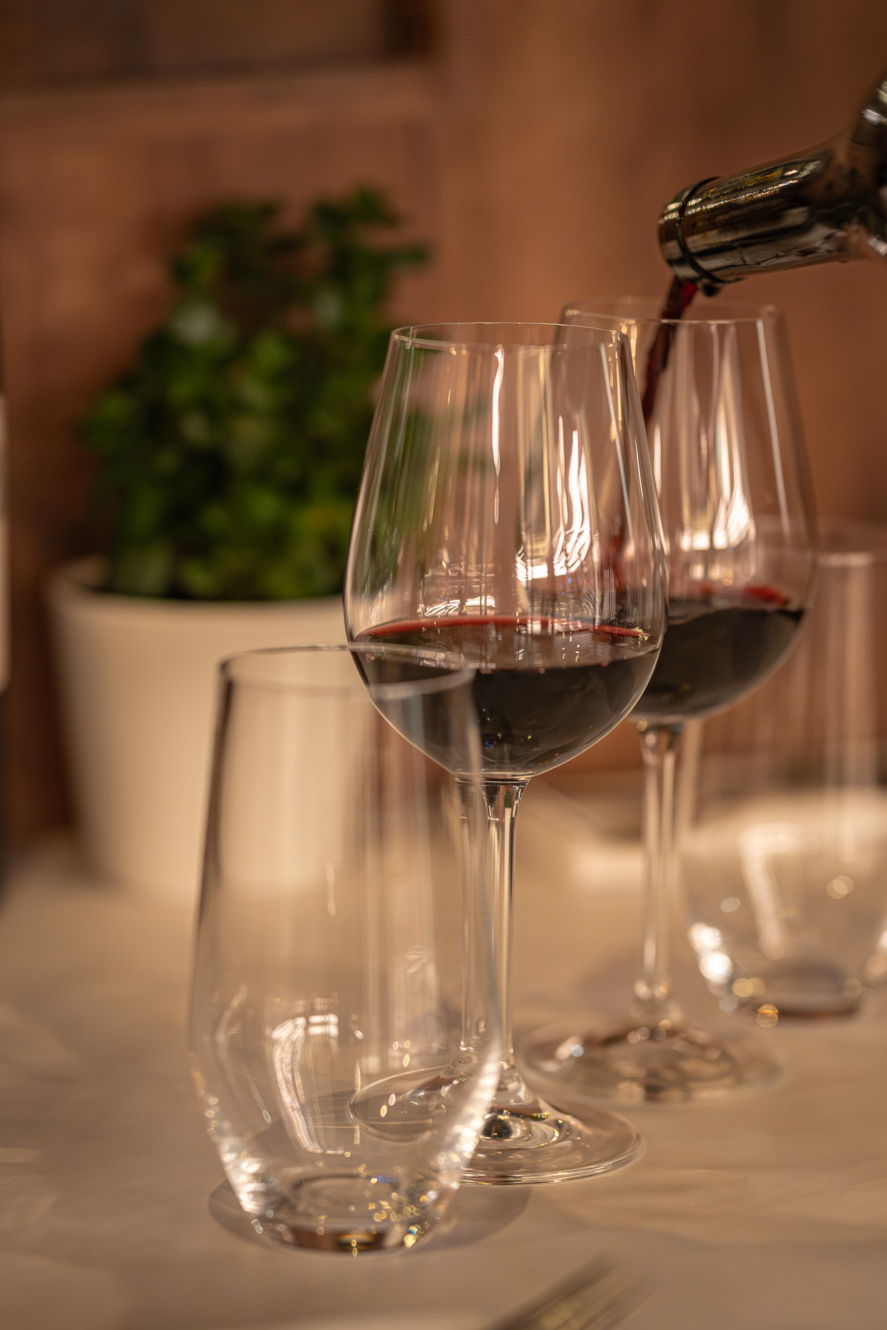 Verres de vin de L'Olivier du Sacré-Cœur à Genève