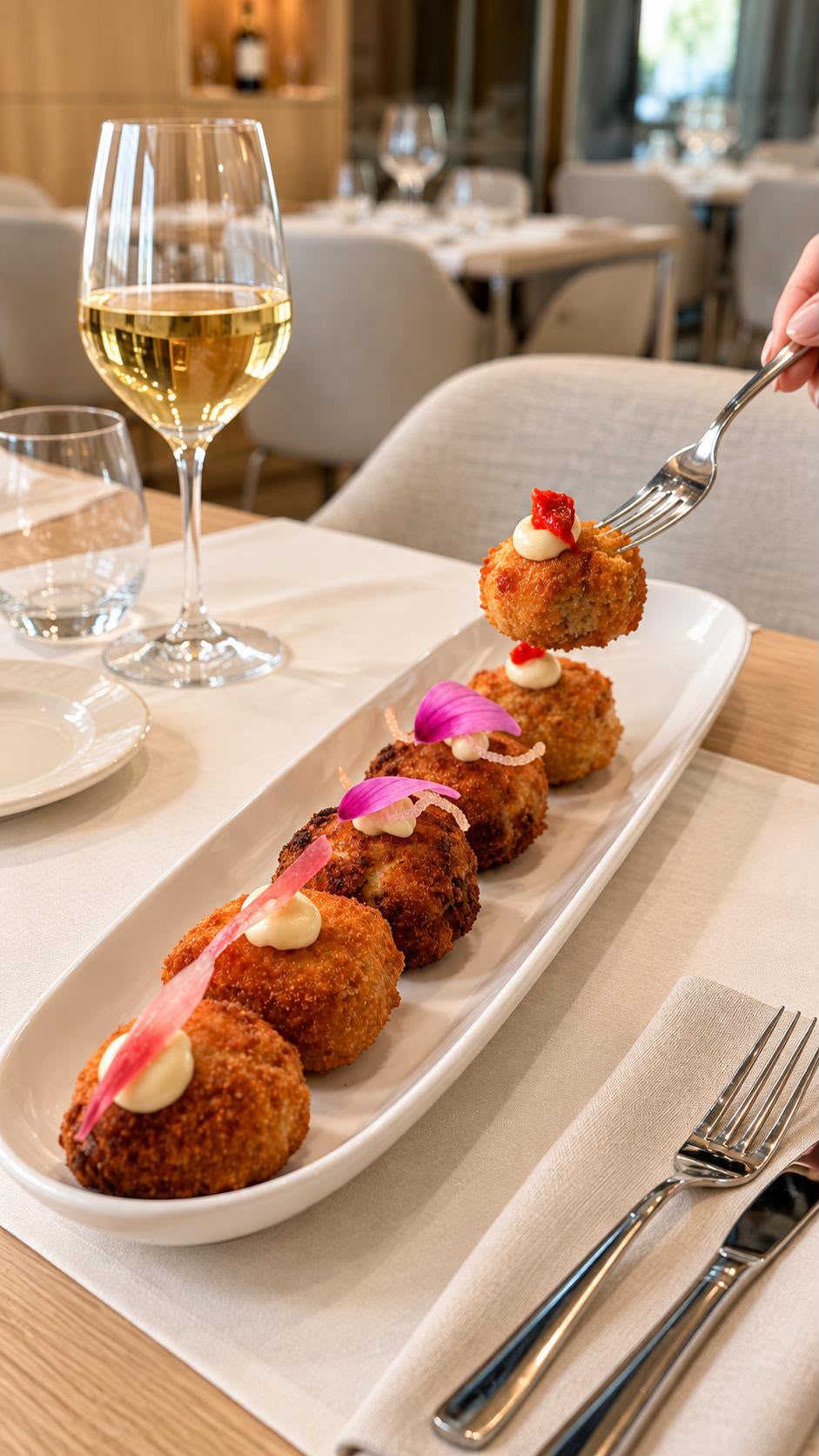 Tapas au fromage à L'Olivier du Sacré-Cœur à Genève