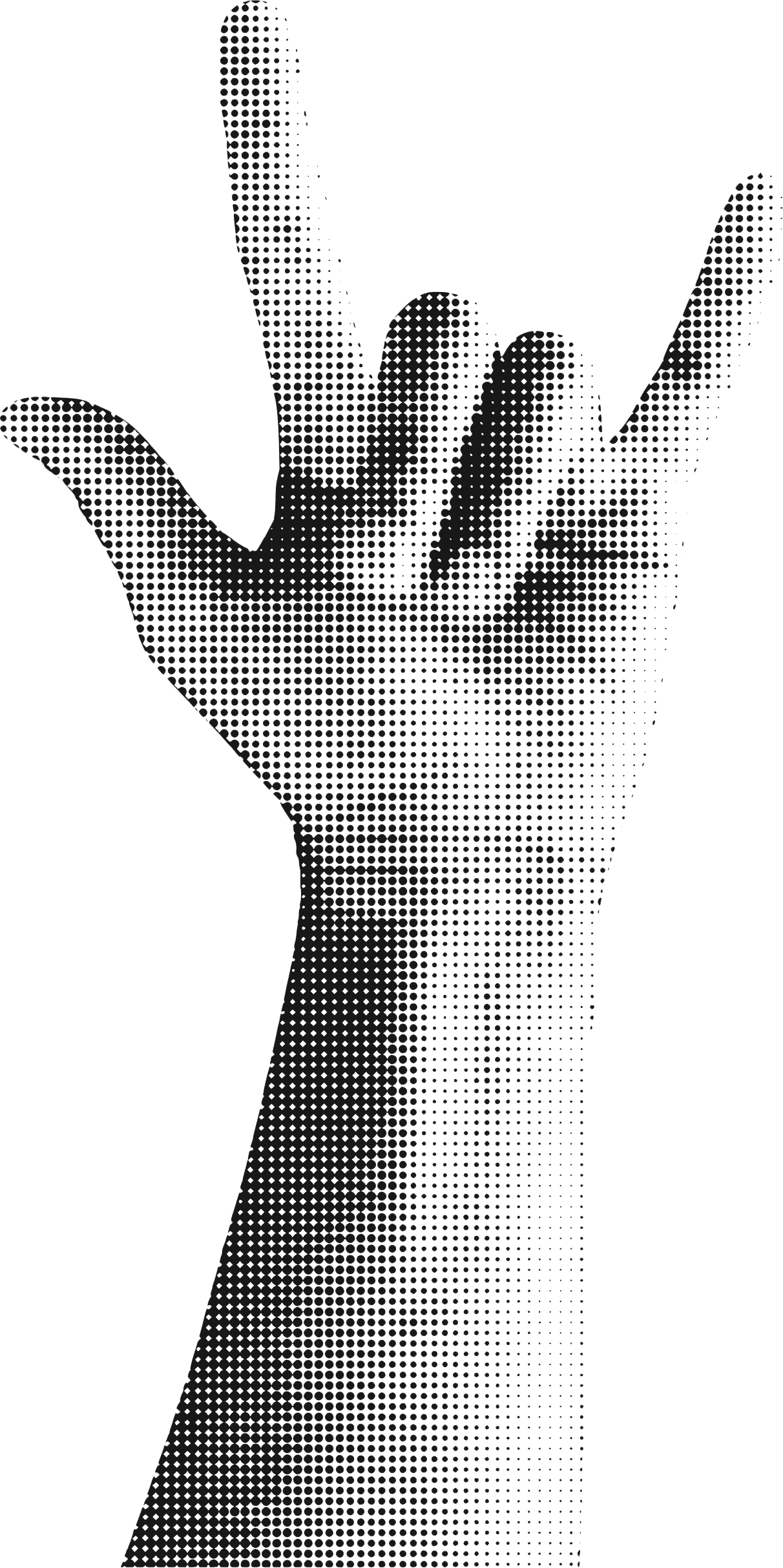 Hand rock gesture