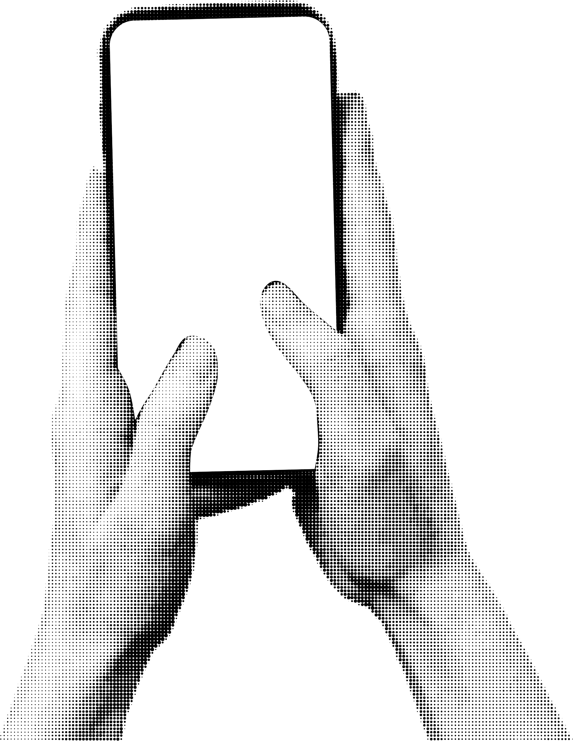 Hands holding smartphone