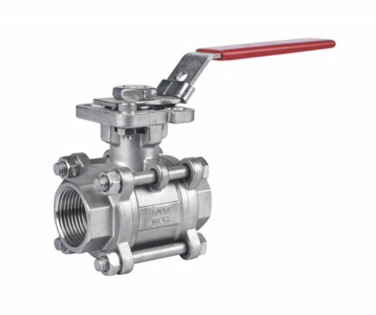 C302 3 Piece Ball Valve Full Bore BSP ISO