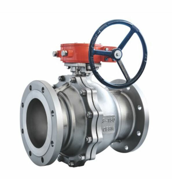 C209 SS 2 Piece Ball Valve Full Bore Flanged ISO