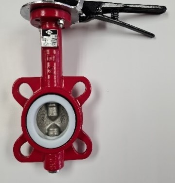PTFE Butterfly Valve Drawing