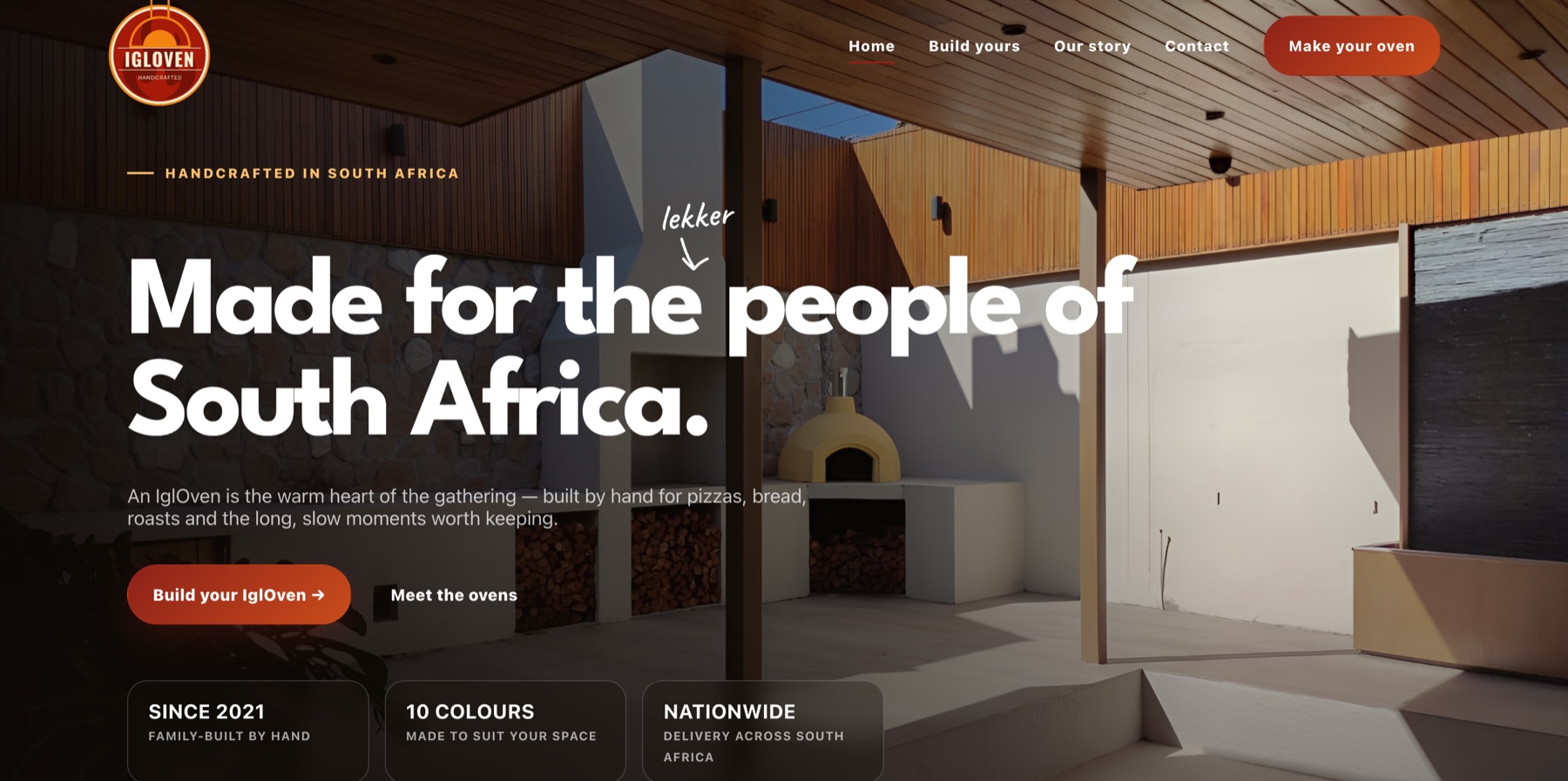 IglOven website design preview