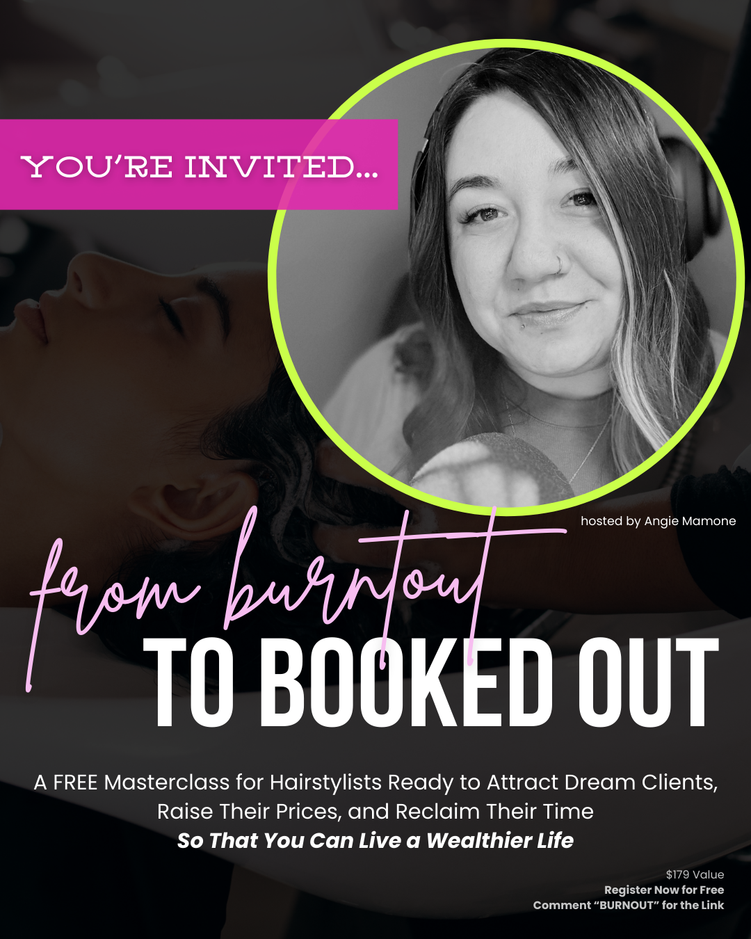 From Burnt Out to Booked Out Free Workshop Invite