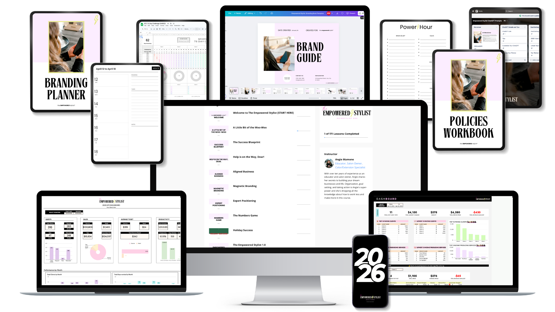 The Empowered Stylist course mockup
