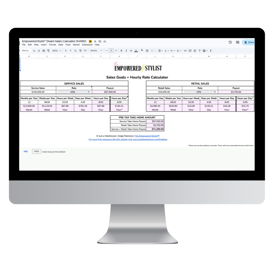 Dream Salary Calculator Mockup