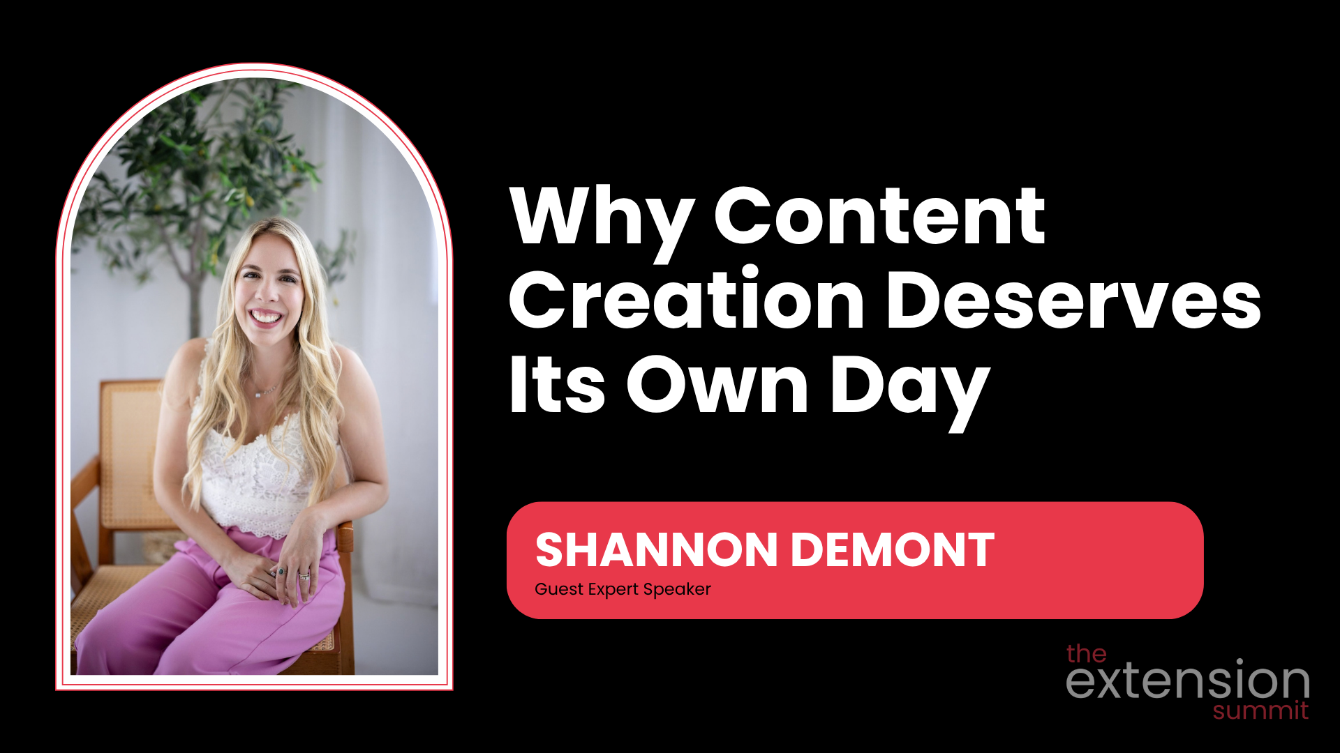 Shannon Demont, 90-second guest speaker