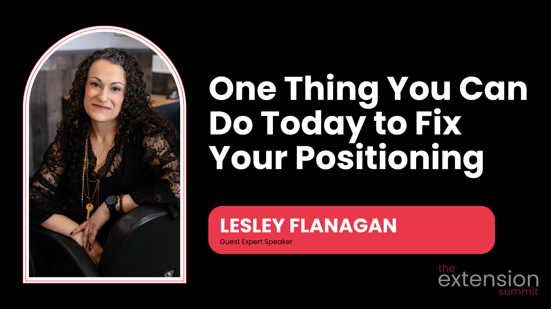 Lesley Flanagan, 90-second guest speaker