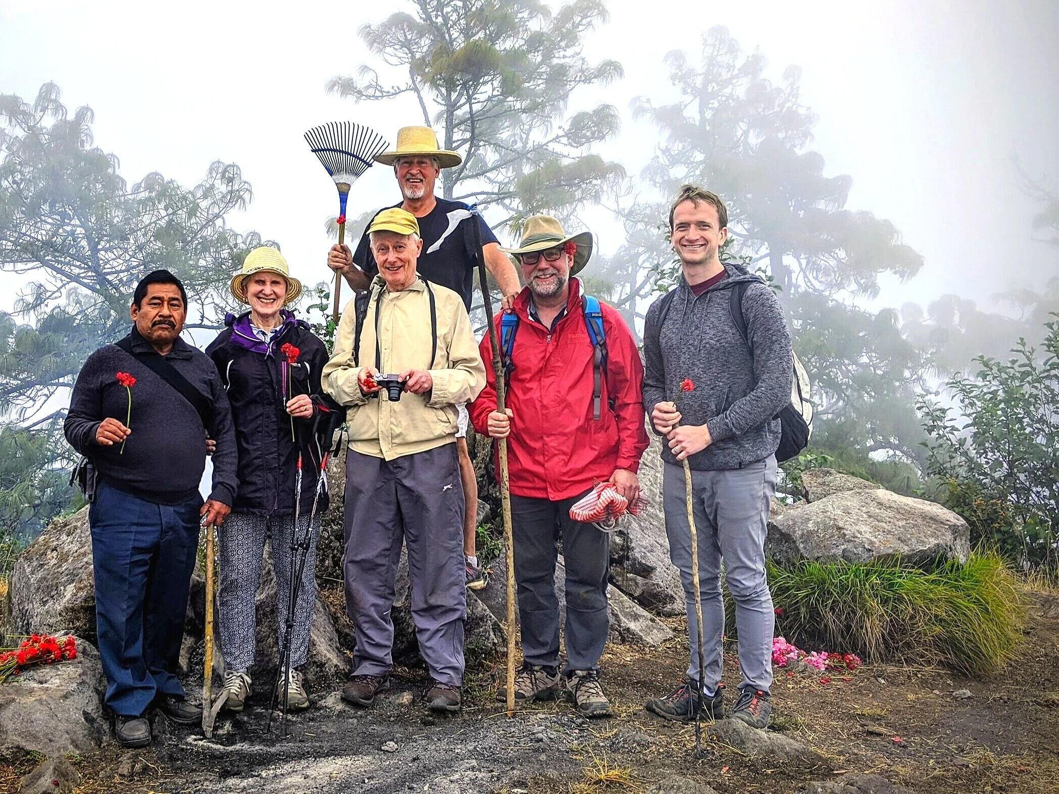 A group of volunteers are working the land at one of the many NGOs in Guatemala A group of volunteers are working the land at one of the many NGOs in Guatemala