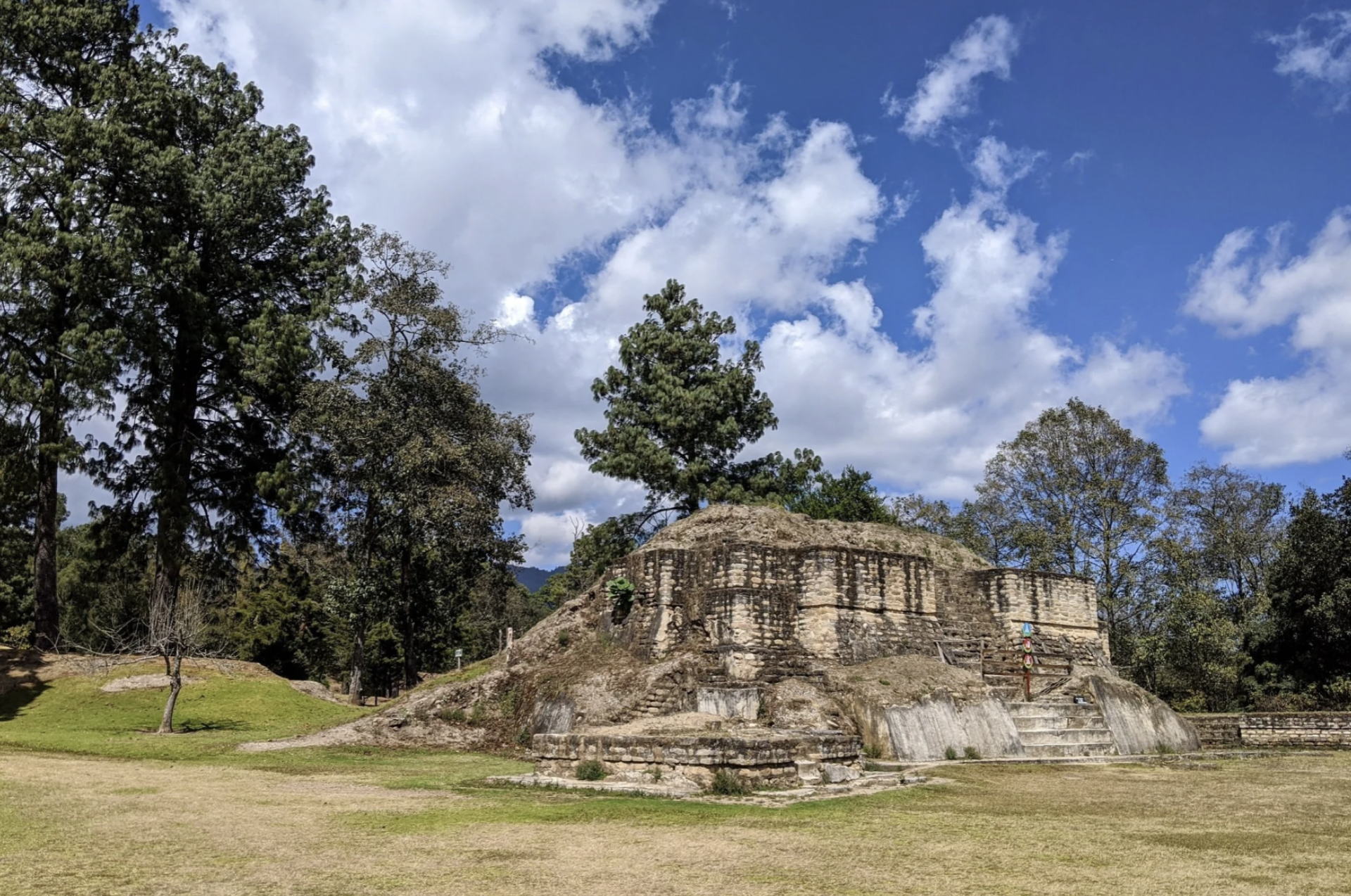 A picture of the Iximche temple ruins in Tecpan, Guatemala.