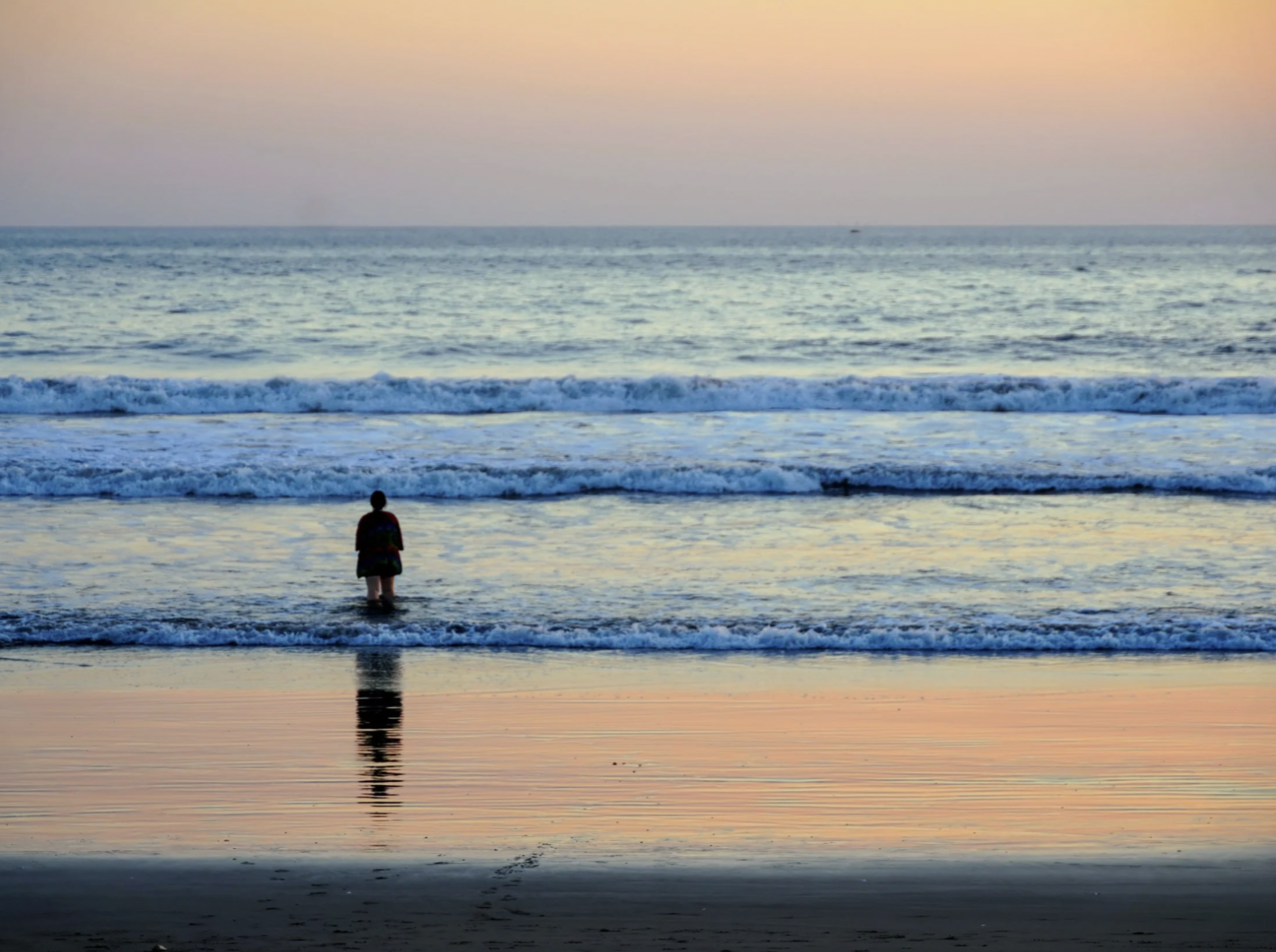 Guatemala weather is perfect during sunset on the ocean