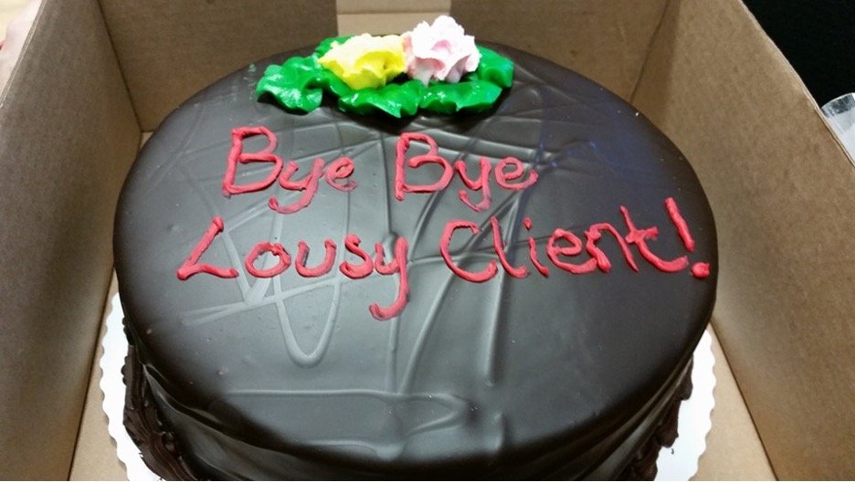 Bye Bye Lousy Client!