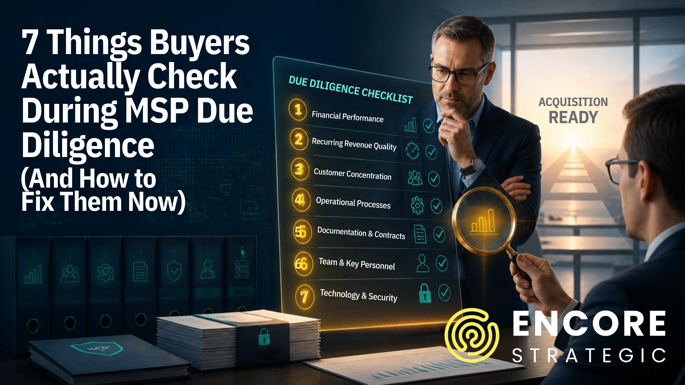 7 Things Buyers Actually Check During MSP Due Diligence 