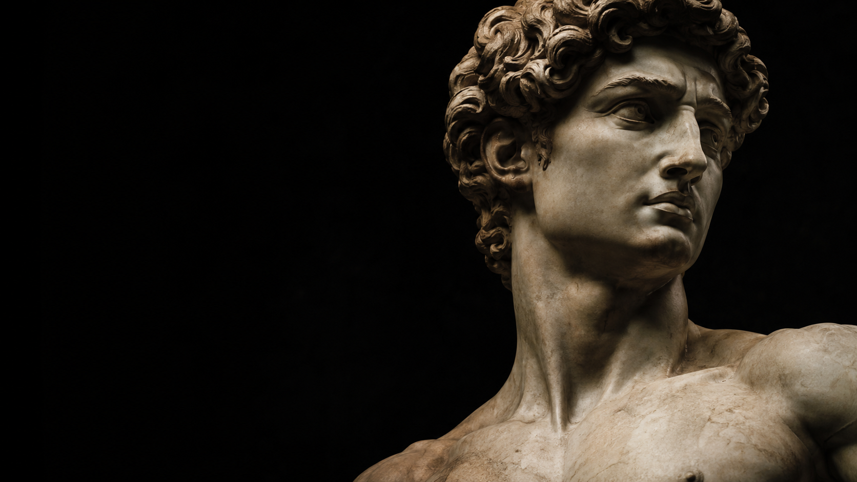 Michelangelo-inspired sculpture representing strategic guidance and purposeful impact