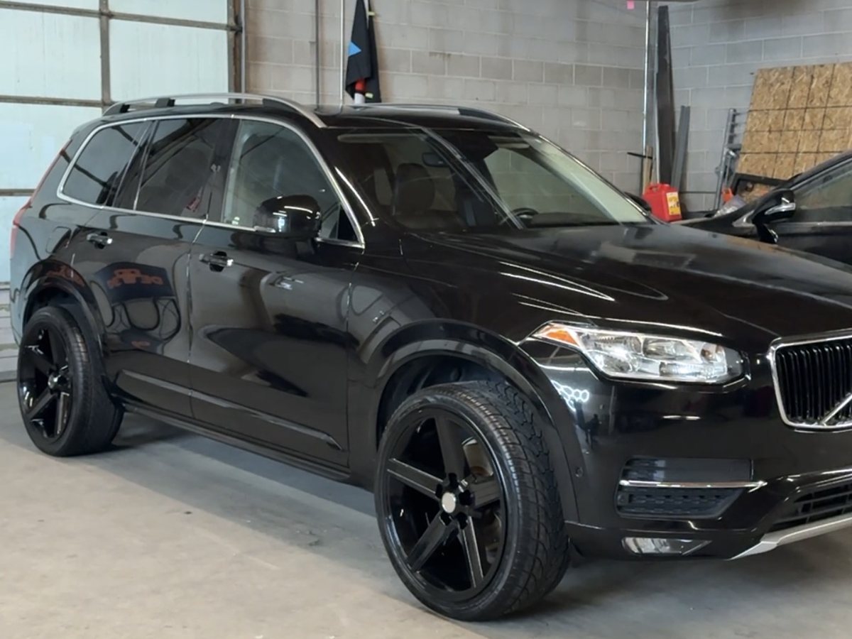 Black Volvo XC90 after ceramic coating